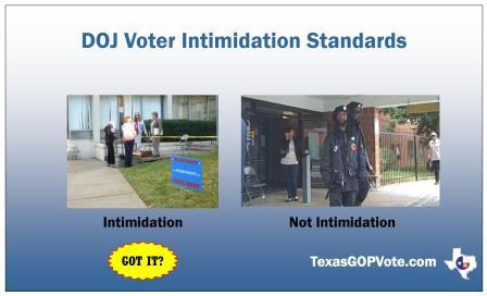 DOJ Voter Intimidation Standards